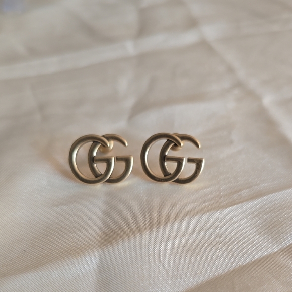 Gold Double G Earrings - Picture 1 of 5